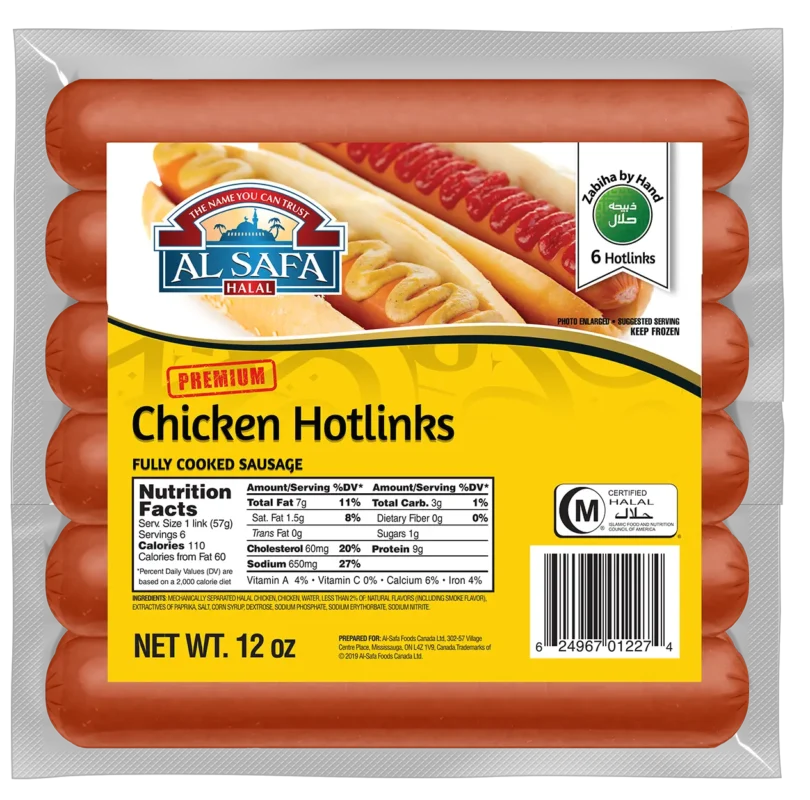 Chicken Hotlinks 12 x 12 oz