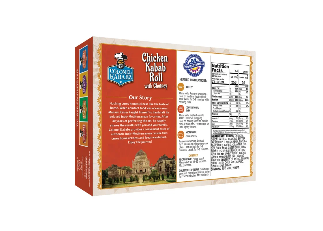 Chicken Kabab Roll 12 x 474g