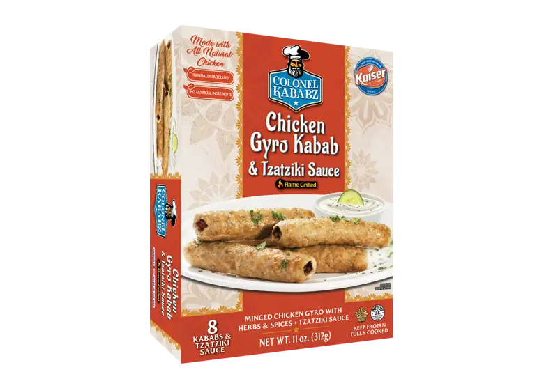 Chickn Gyro Kabab & Tzatziki Sauce 12 x 312g