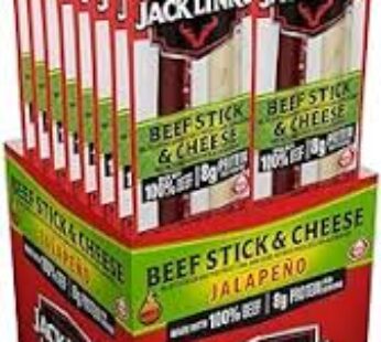 Beef Sticks Jalopeno, 4 Boxes x 16-Pcs