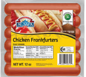 Chicken Frankfurters (Cooked) 12 x 12 oz