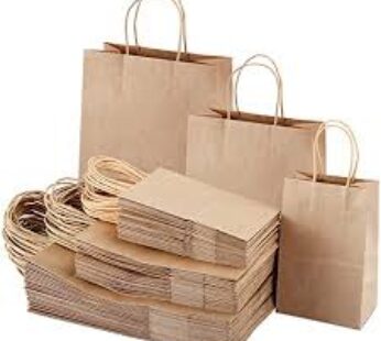 Shopping Bags, Brown, 1/6, 18 Mic.