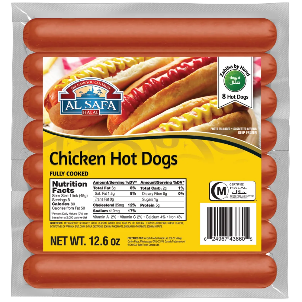 A/S Chicken Hot Dog x 12