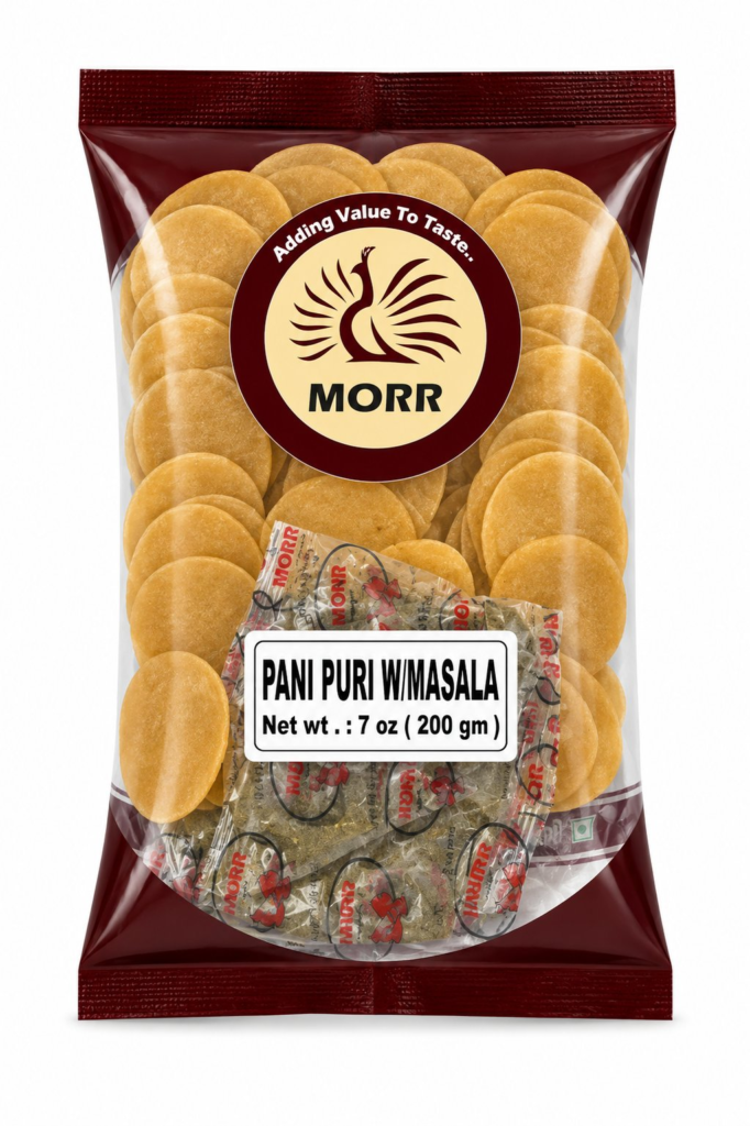 MORR Pani Puri, Shell ” Unfried with Masala”